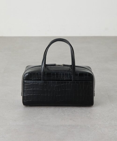 BEARDSLEY（ビアズリー）の「《NOTHING WRITTEN》ポケットハンドバッグ（クロコダイル）（ハンドバッグ・レディース・ブラック・FREE）」の2枚目の写真
