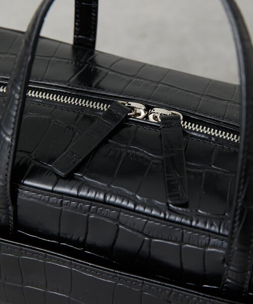 BEARDSLEY（ビアズリー）の「《NOTHING WRITTEN》ポケットハンドバッグ（クロコダイル）（ハンドバッグ・レディース・ブラック・FREE）」の3枚目の写真