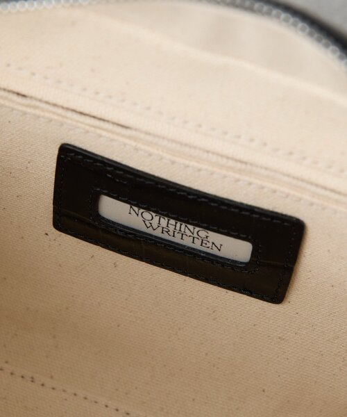 BEARDSLEY（ビアズリー）の「《NOTHING WRITTEN》ポケットハンドバッグ（クロコダイル）（ハンドバッグ・レディース・ブラック・FREE）」の5枚目の写真