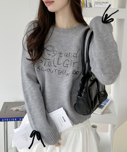 アベイジングエイプ クールネックニット センターロゴ アーチロゴ