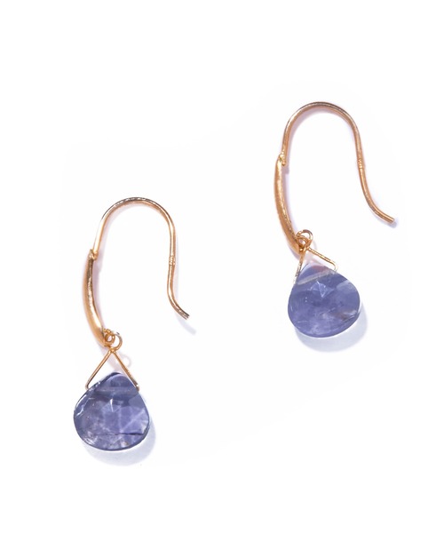 les bonbon(ルボンボン)の「【les bon bon】serendip iolite pierce/セレンディップ アイオライト ピアス BOB845(ピアス(両耳用)・レディース・ゴールド・FREE)」の1枚目の写真