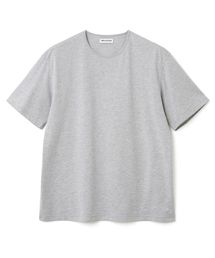 ソフトUネックセミオーバーフィットTシャツ[メランジグレー]