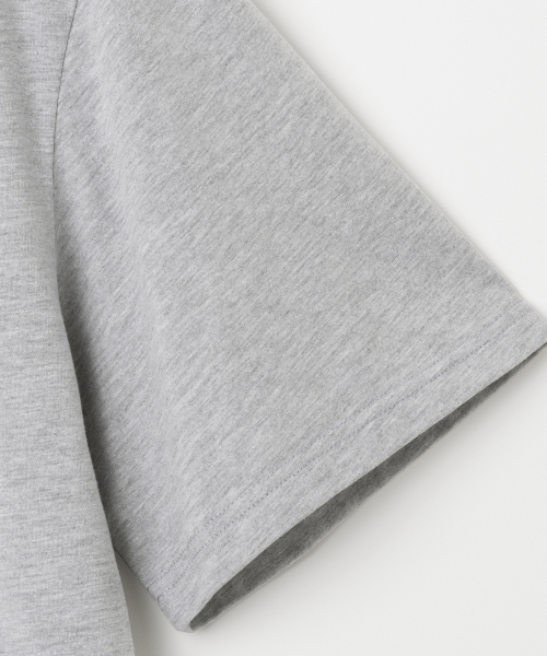 Millo Archive（ミロ アーカイブ）の「ソフトUネックセミオーバーフィットTシャツ[メランジグレー]（Tシャツ/カットソー・メンズ・その他・LARGE/X-LARGE/MEDIUM/SMALL）」の9枚目の写真