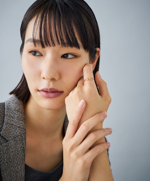 Jouete（ジュエッテ）の「[レイヤー] K10YG リング チェーン（リング・レディース・イエローゴールド・11号/15号/13号/9号）」の5枚目の写真