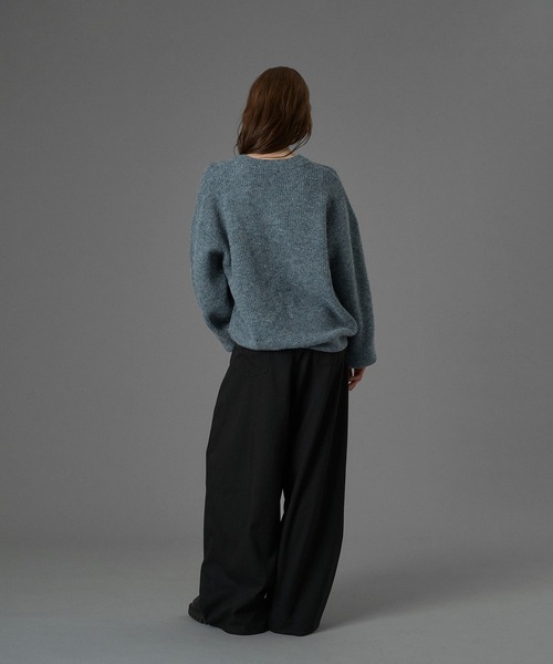 ONCILY(オンシェリー)の「WOOL BLEND COLOR NEP V-NECK KNIT / カラーネップVネックニット(ニット/セーター・メンズ・グレー/チャコールグレー/ブルー・SMALL/MEDIUM/LARGE)」の20枚目の写真
