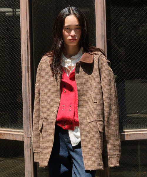 80s BRITISH HUNTING JACKET BROWN（ミリタリージャケット