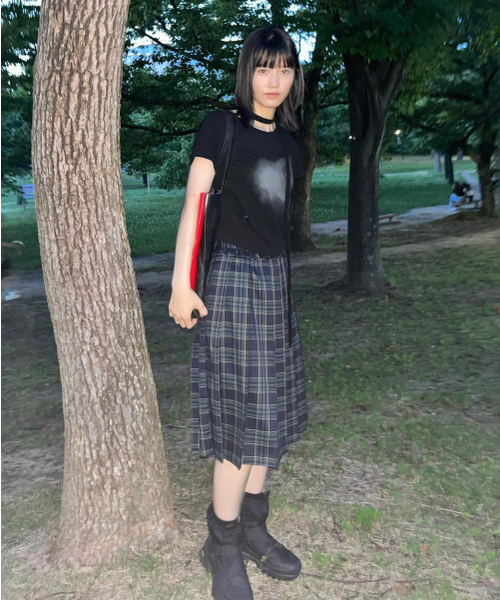 FLAREUP（フレアアップ）の「Vanish Tie Scarf T-Shirt (FL-114_Black)（Tシャツ/カットソー・レディース・ブラック・FREE）」の2枚目の写真