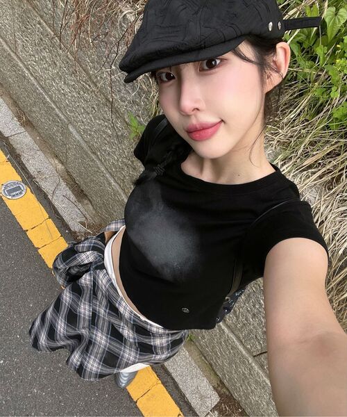 FLAREUP（フレアアップ）の「Vanish Tie Scarf T-Shirt (FL-114_Black)（Tシャツ/カットソー・レディース・ブラック・FREE）」の10枚目の写真