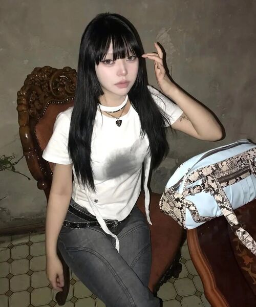 FLAREUP（フレアアップ）の「Vanish Tie Scarf T-Shirt (FL-114_Black)（Tシャツ/カットソー・レディース・ブラック・FREE）」の16枚目の写真