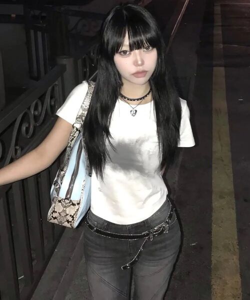 FLAREUP（フレアアップ）の「Vanish Tie Scarf T-Shirt (FL-114_Black)（Tシャツ/カットソー・レディース・ブラック・FREE）」の17枚目の写真