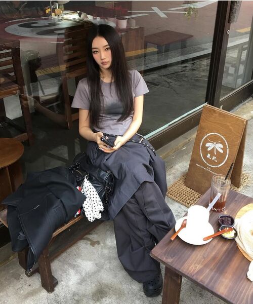 FLAREUP（フレアアップ）の「Vanish Tie Scarf T-Shirt (FL-114_Black)（Tシャツ/カットソー・レディース・ブラック・FREE）」の20枚目の写真