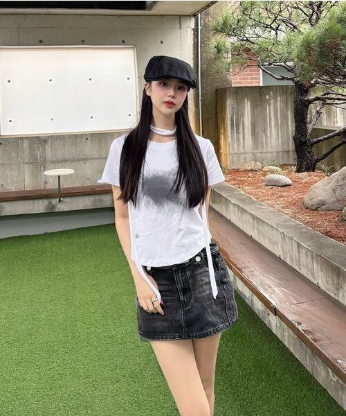 FLAREUP（フレアアップ）の「Vanish Tie Scarf T-Shirt (FL-114_Black)（Tシャツ/カットソー・レディース・ブラック・FREE）」の21枚目の写真