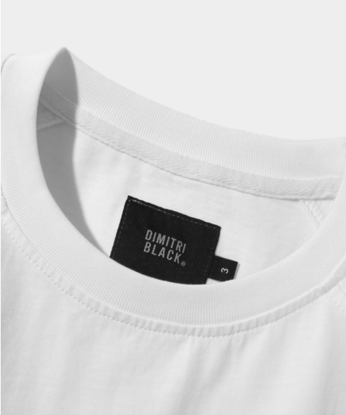 DIMITRI BLACK（ディミトリブラック）の「ラグラン配色ピグメントアートワーク半袖Tシャツ_ホワイト（Tシャツ/カットソー・レディース・その他・LARGE/X-LARGE/MEDIUM）」の5枚目の写真
