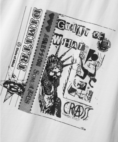DIMITRI BLACK（ディミトリブラック）の「ラグラン配色ピグメントアートワーク半袖Tシャツ_ホワイト（Tシャツ/カットソー・レディース・その他・LARGE/X-LARGE/MEDIUM）」の6枚目の写真