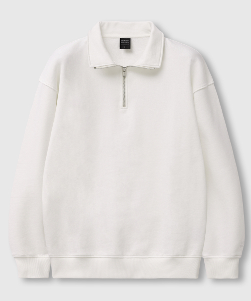 LEMAIN SECOND（リメインセカンド）の「OVERFIT HALF ZIP-UP COLLAR NECK SWEAT SHIRT [CREAM] - FLEECE ver（スウェット・レディース・その他・X-LARGE/SMALL/MEDIUM/LARGE）」の4枚目の写真