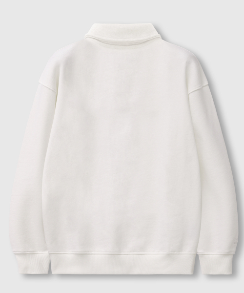 LEMAIN SECOND（リメインセカンド）の「OVERFIT HALF ZIP-UP COLLAR NECK SWEAT SHIRT [CREAM] - FLEECE ver（スウェット・レディース・その他・X-LARGE/SMALL/MEDIUM/LARGE）」の5枚目の写真