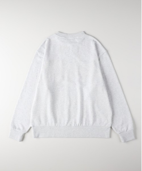 セール】【CAMP7】胸ポケット刺繍ロゴ クルーネックトレーナー