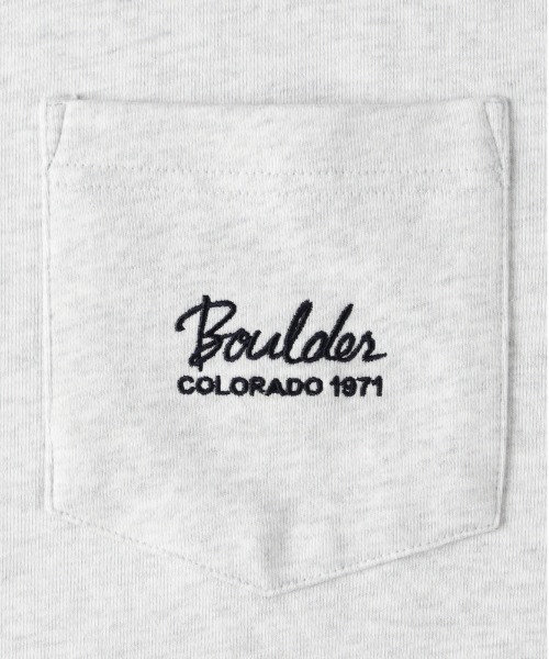 CAMP7(キャンプセブン)の「【CAMP7】胸ポケット刺繍ロゴ クルーネックトレーナー (シンプル&機能的/カジュアル/抗菌防臭/ポケット付き/男女兼用)(スウェット・メンズ・オリーブ/ブラック/ライトグレー・L/XL/M)」の5枚目の写真