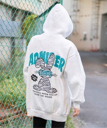 オートミール カジュアル」に該当するパーカー（裏起毛）ファッション