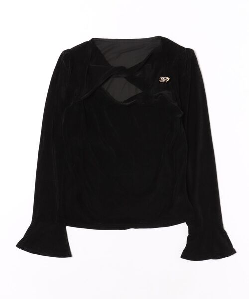 Lace Ladies（レースレディース）の「ベロア メタル モチーフ オープンカット トップス（その他トップス・レディース・ブラック/ブラウン・FREE）」の18枚目の写真
