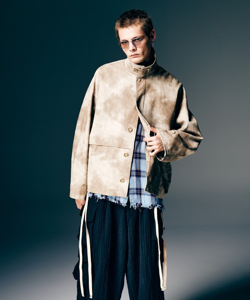 glamb（グラム）の「Blow Leather Tape Strap / ブロウレザーテープストラップ（チャーム・メンズ・ベージュ/ブラック・FREE）」の13枚目の写真