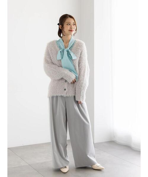 Te chichi（テチチ）の「タックワイドフルレングスパンツ《2025winter catalog item》（その他パンツ・レディース・ブラック/チャコールグレー/グレー・F）」の20枚目の写真