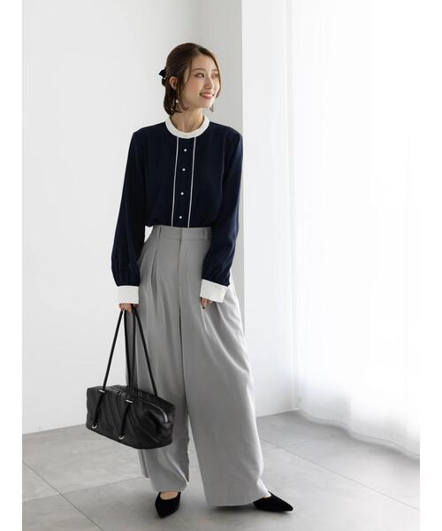 Te chichi（テチチ）の「タックワイドフルレングスパンツ《2025winter catalog item》（その他パンツ・レディース・ブラック/チャコールグレー/グレー・F）」の21枚目の写真