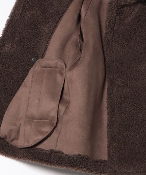 Liesse（リエス）の「ビックカラーボアコート（その他アウター・レディース・ブラウン・FREE）」の3枚目の写真