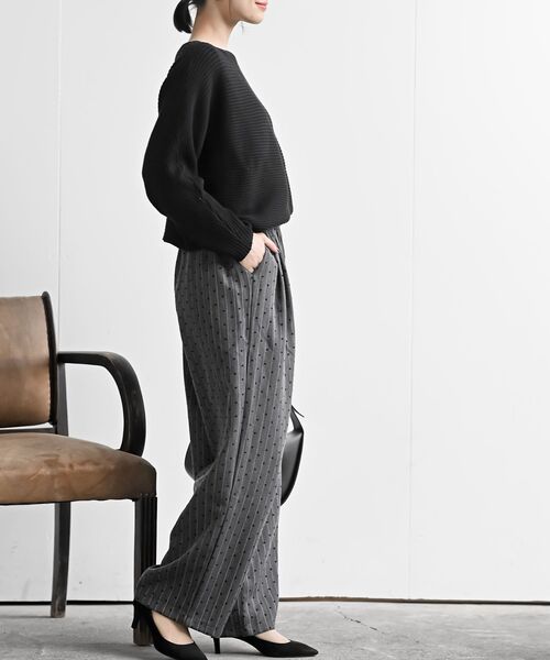 rps（アールピーエス）の「ハートドットイージーパンツ（その他パンツ・レディース・ブラック/チャコールグレー・フリー）」の6枚目の写真