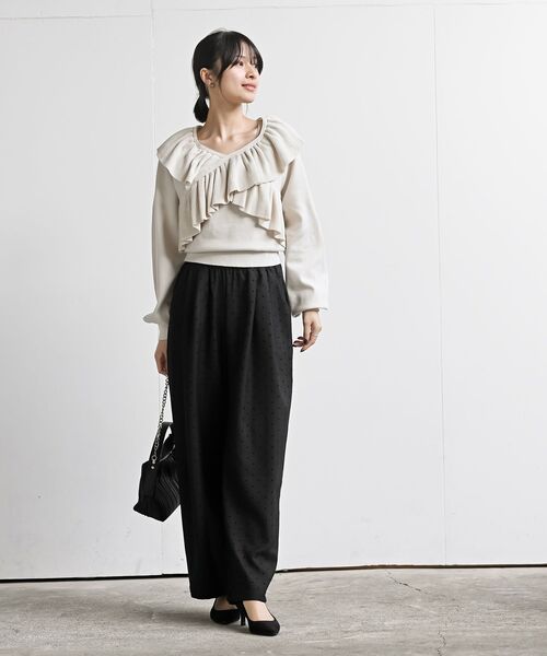 rps（アールピーエス）の「ハートドットイージーパンツ（その他パンツ・レディース・ブラック/チャコールグレー・フリー）」の12枚目の写真