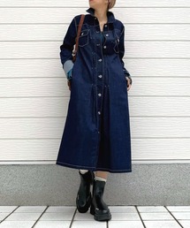 Q | デニムロングジャケット(デニムジャケット)