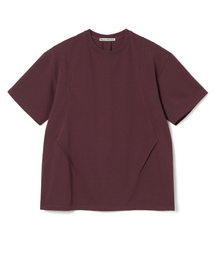 デインティカーブディテールTシャツ[バーガンディ]