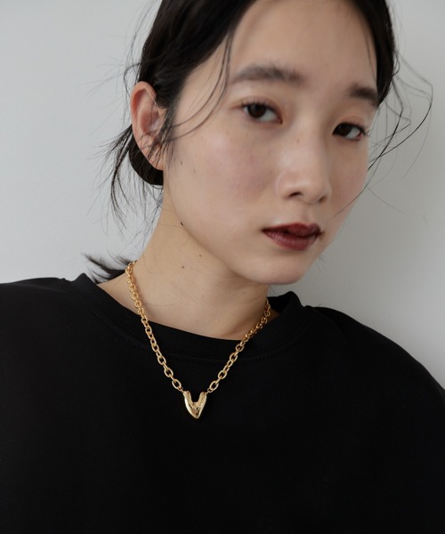 HANNE（アン）の「ハートモチーフチェーンネックレス（ネックレス・レディース・ゴールド/シルバー・FREE）」の3枚目の写真