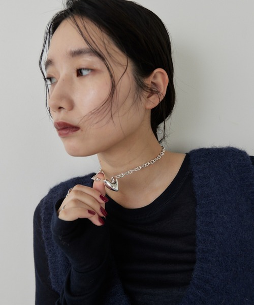 HANNE（アン）の「ハートモチーフチェーンネックレス（ネックレス・レディース・ゴールド/シルバー・FREE）」の8枚目の写真