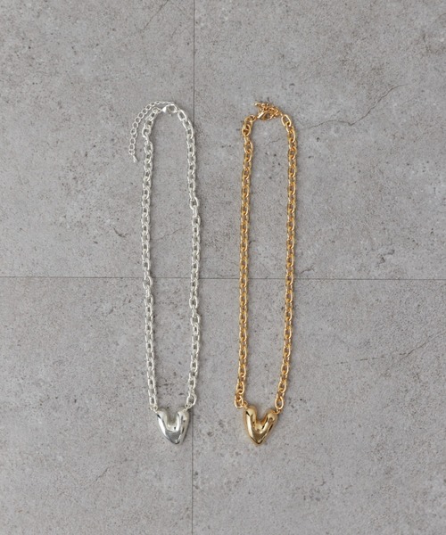 HANNE（アン）の「ハートモチーフチェーンネックレス（ネックレス・レディース・ゴールド/シルバー・FREE）」の11枚目の写真