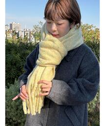 ehka sopo | ふわもこマフラー太フリンジネップ無地(ストール/ショール)