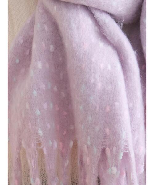 ehka sopo（エヘカソポ）の「ふわもこマフラー太フリンジネップ無地（ストール/ショール・レディース・ベージュ/ラベンダー/イエロー・F）」の20枚目の写真