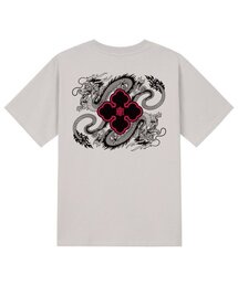 KTC0104 ドラゴン半袖Tシャツ - ベージュ