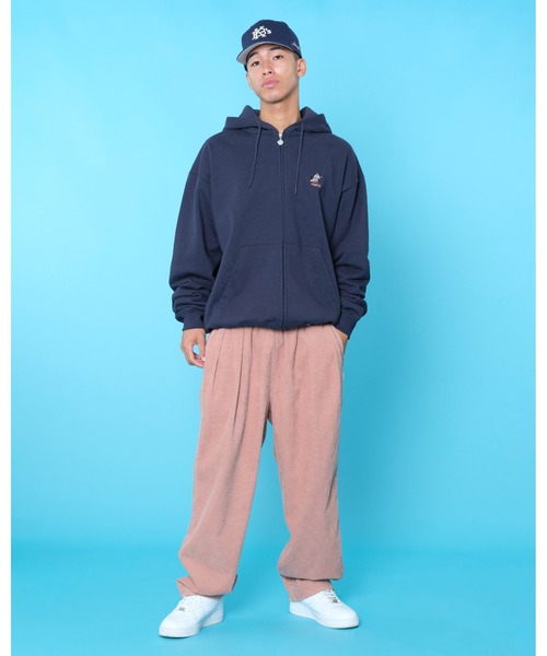 KEBOZ（ケボズ）の「YIK SWEAT FULL ZIP HOODIE（パーカー・メンズ・グレー/ネイビー/ブラウン・S/M/L/XL/2XL）」の5枚目の写真