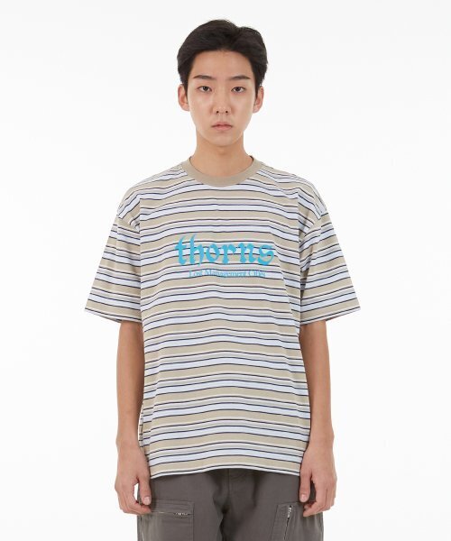 LMCの「LMC THORNS MULTI STRIPE TEE beige（Tシャツ/カットソー・レディース・その他・LARGE/MEDIUM/SMALL）」の3枚目の写真