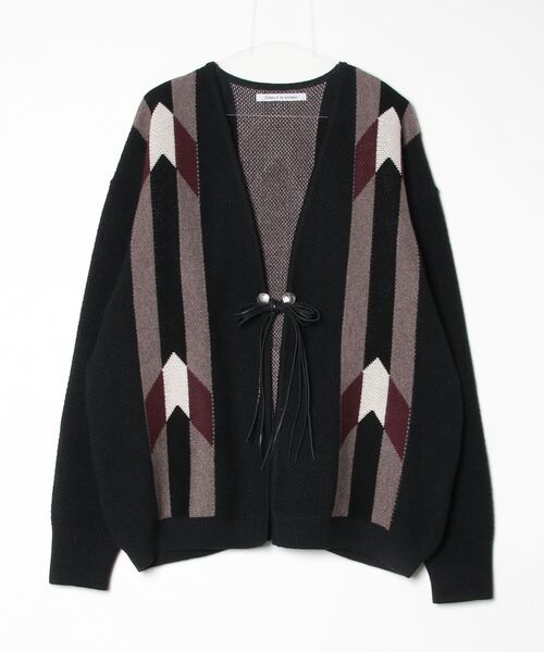 Children of the discordance(チルドレン オブ ザ ディスコ-ダンス)の「Children of the discordance / 5G ARROW STRIPE CARDIGAN / COTDKN-003(カーディガン/ボレロ・メンズ・ブラウン/ブラック・2)」の2枚目の写真