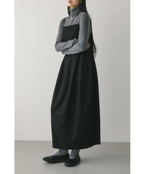 STYLEMIXER(スタイルミキサー)の「フォルムパターンキャミワンピース(ワンピース・レディース・ブラウン/ダークオレンジ/ブラック・SMALL/MEDIUM)」の4枚目の写真