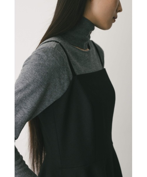STYLEMIXER(スタイルミキサー)の「フォルムパターンキャミワンピース(ワンピース・レディース・ブラウン/ダークオレンジ/ブラック・SMALL/MEDIUM)」の7枚目の写真