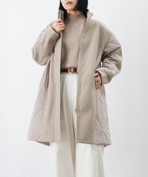 LC/LLL フェイクウールダイヤキルトコート（その他アウター）｜LUCA