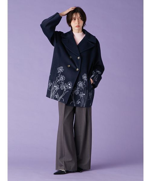 マメ クロゴウチ エンブロイダリーガウンコート マメ クロゴウチ エンブロイダリーガウンコート