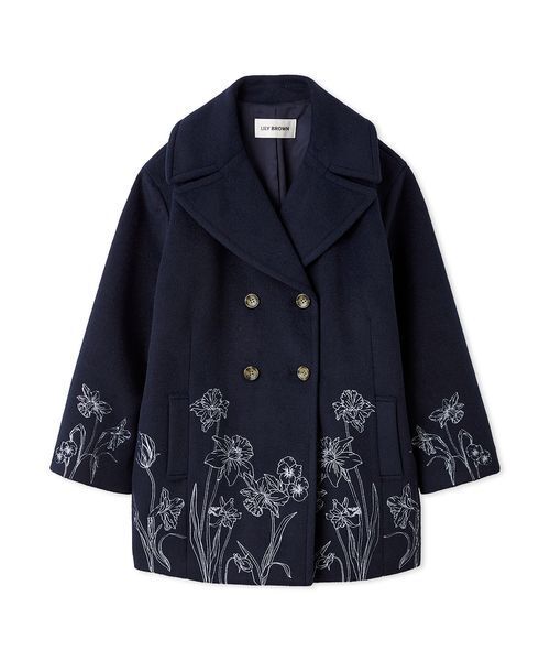 LILY BROWN（リリーブラウン）の「エンブロイダリーコクーンコート