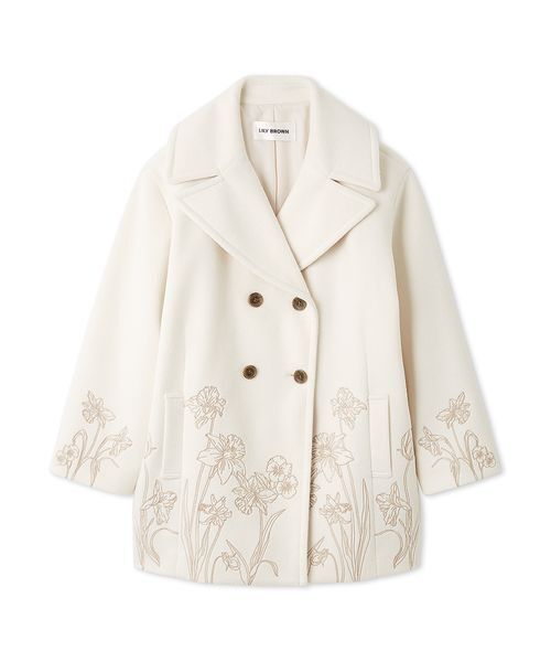 LILY BROWN（リリーブラウン）の「エンブロイダリーコクーンコート