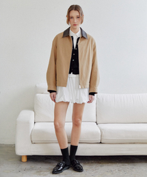 ILOIL（イロイル）の「padded bomber jacket - beige（ダウンジャケット/コート）」