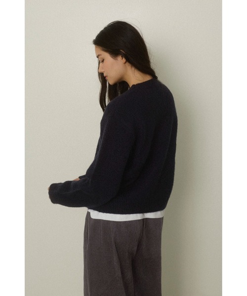 ALEXIA STAM（アリシアスタン）の「Logo Knit Top /ロゴニットトップス（ニット/セーター・レディース・ベージュ/グレー/ネイビー・FREE）」の17枚目の写真