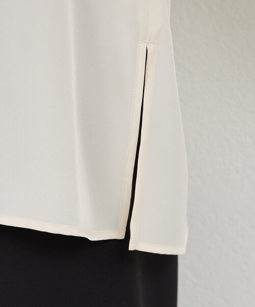 GALLARDAGALANTE(ガリャルダガランテ)の「【手洗い可】2WAYシャツジャケット(シャツ/ブラウス・レディース・アイボリー/ブラウン・FREE)」の8枚目の写真